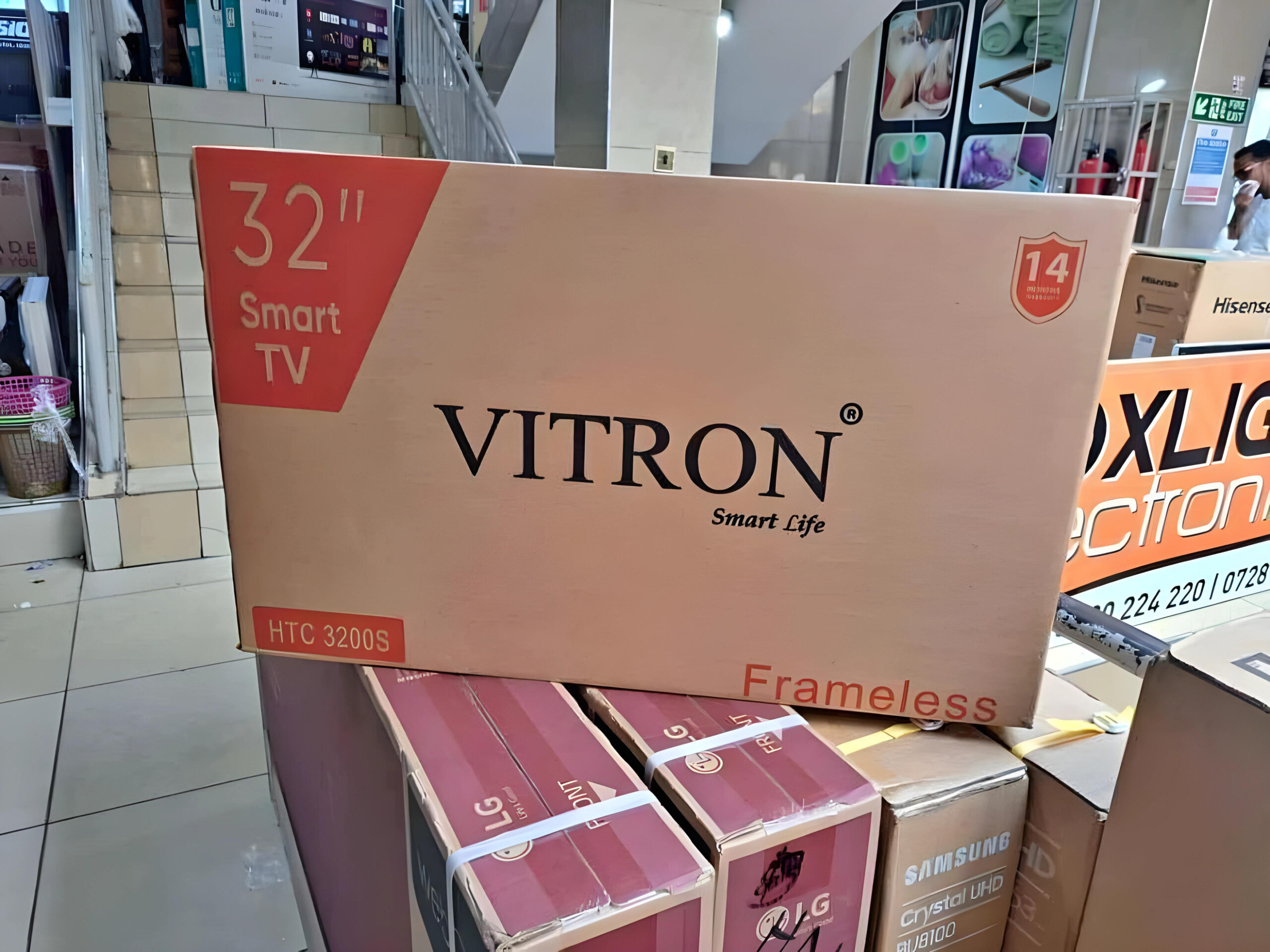 Vitron HTC3200S,32 Inch FRAMELESS Smart Android TV