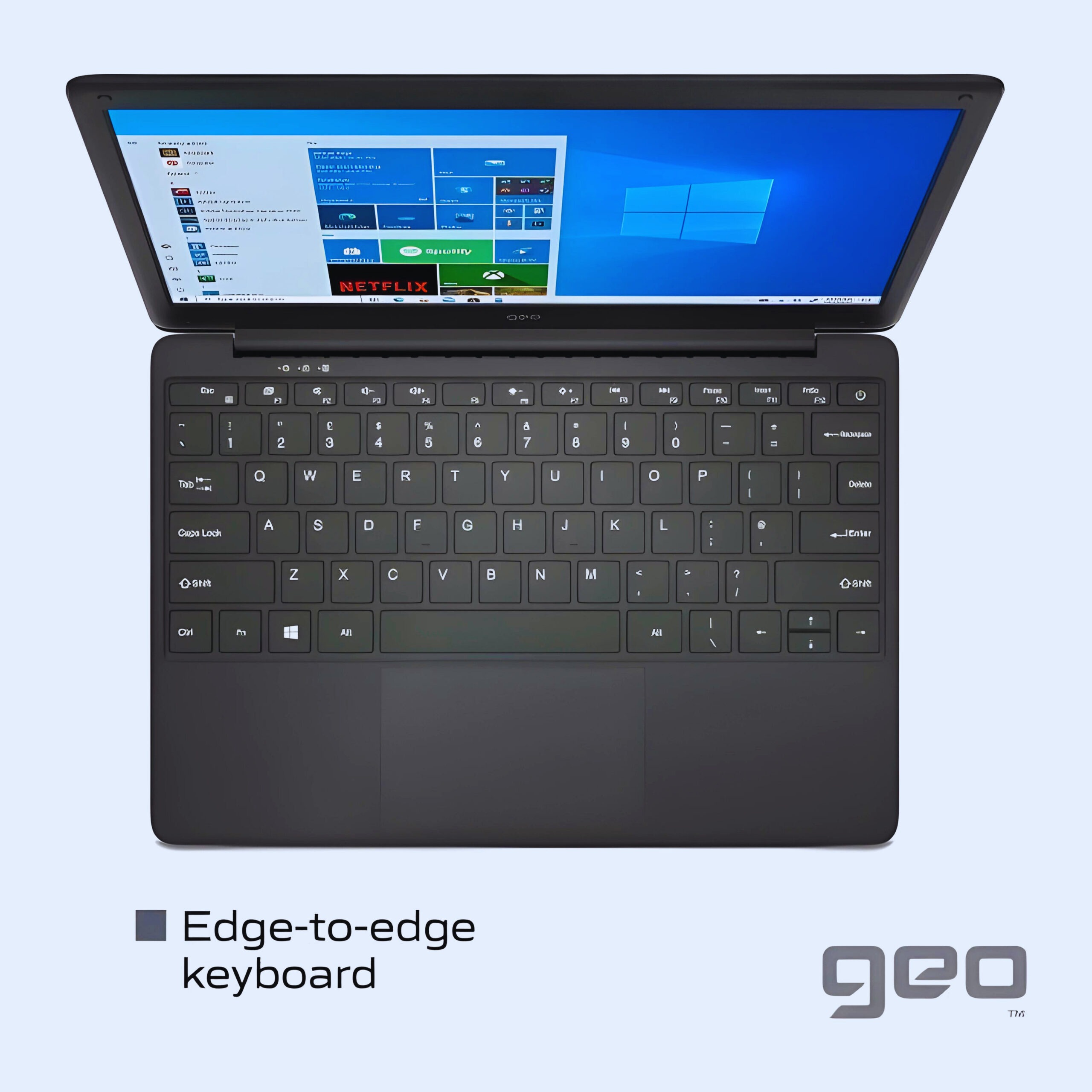 Geo Geobook 120 - Intel Celeron N3450 (4GB RAM, 64GB eMMC) 12.5” Windows 10 - Black