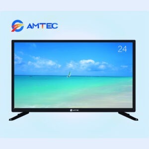 Amtec 24" HD LED TV with Built-in Decoder, HDMI & USB Ports