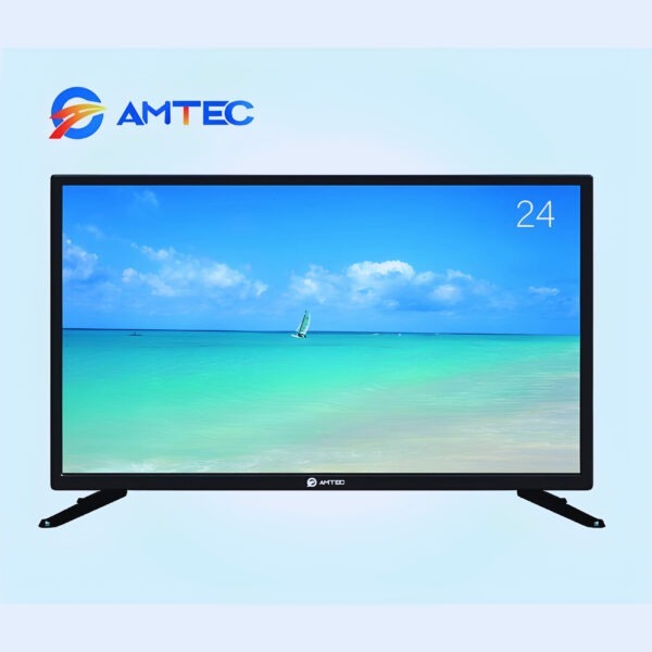 Amtec 24" HD LED TV with Built-in Decoder, HDMI & USB Ports