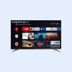 Skyworth 43E3A 43" Frameless FHD Smart Android TV - Black