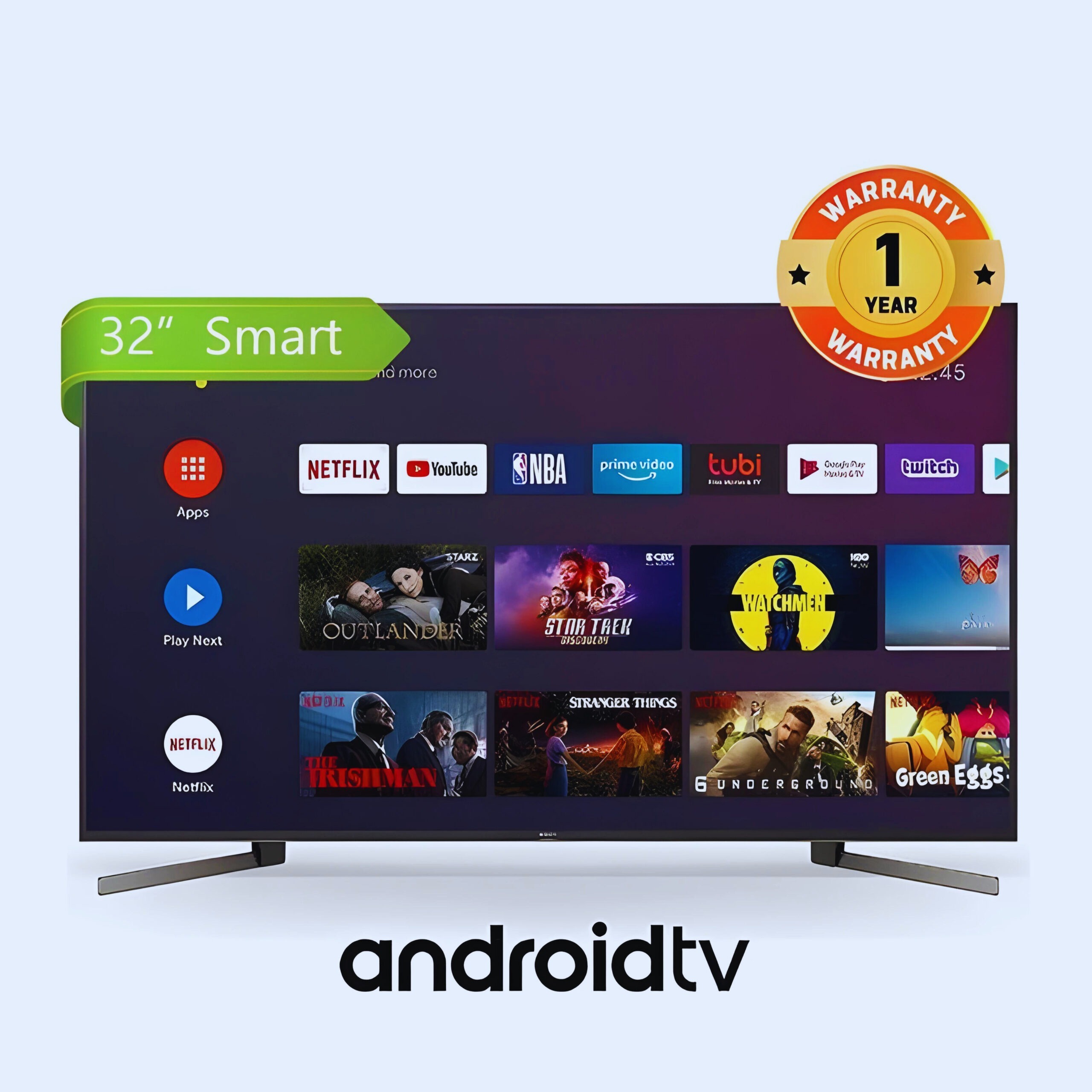 GLD 32" Frameless Smart Android TV with Netflix & YouTube