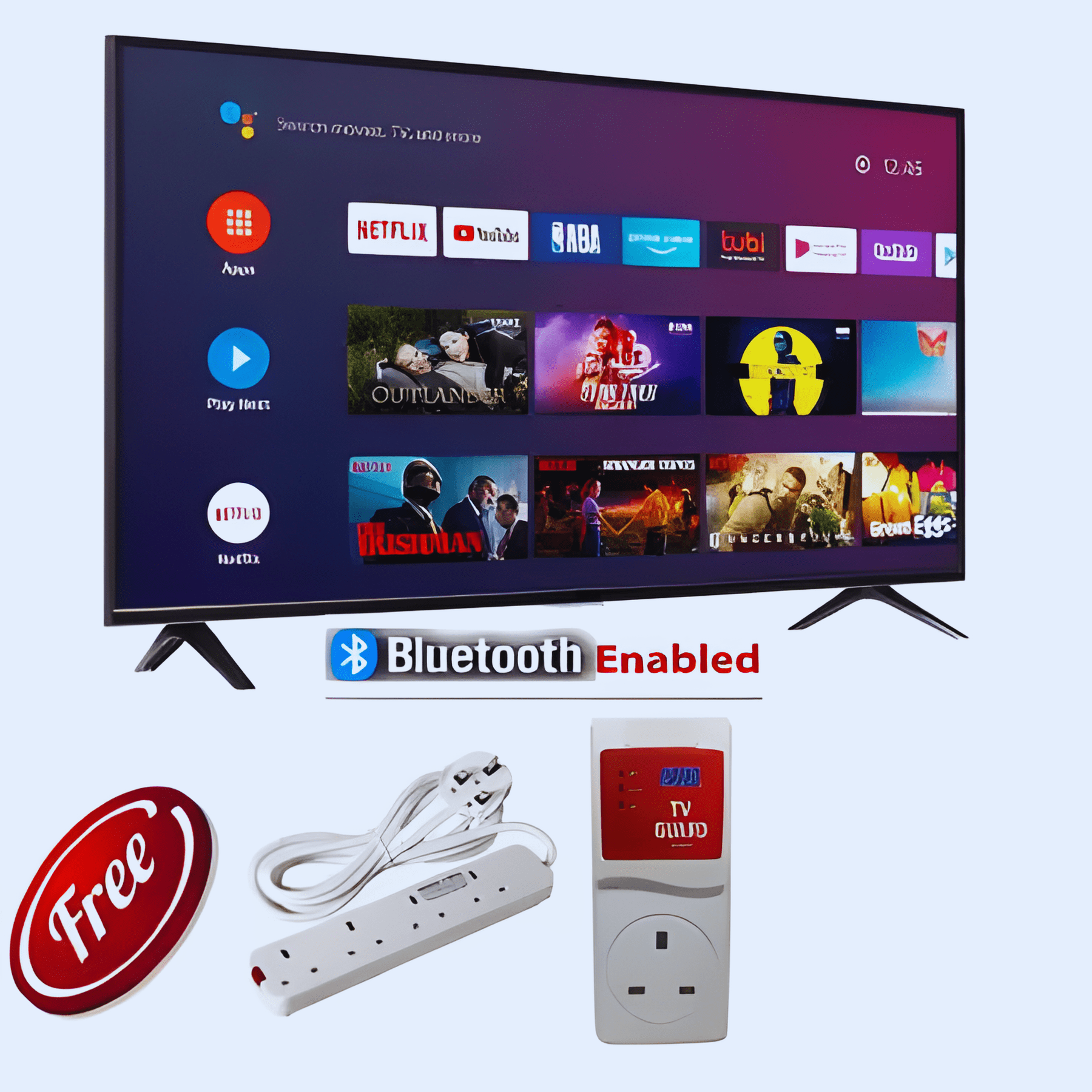 GLD 32" Smart Android TV - Free TV Guard & Extension