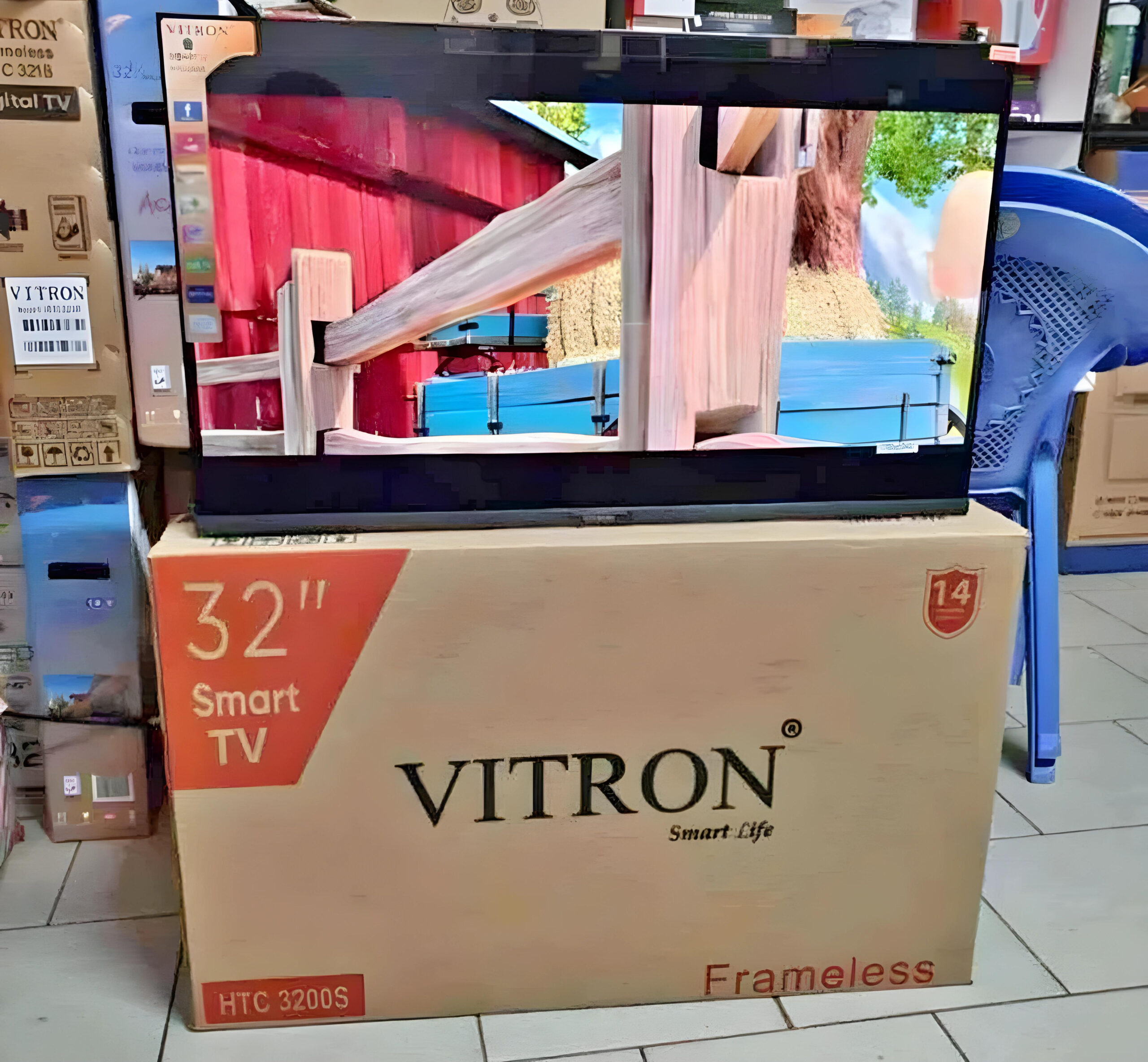 Vitron HTC3200S,32 Inch FRAMELESS Smart Android TV