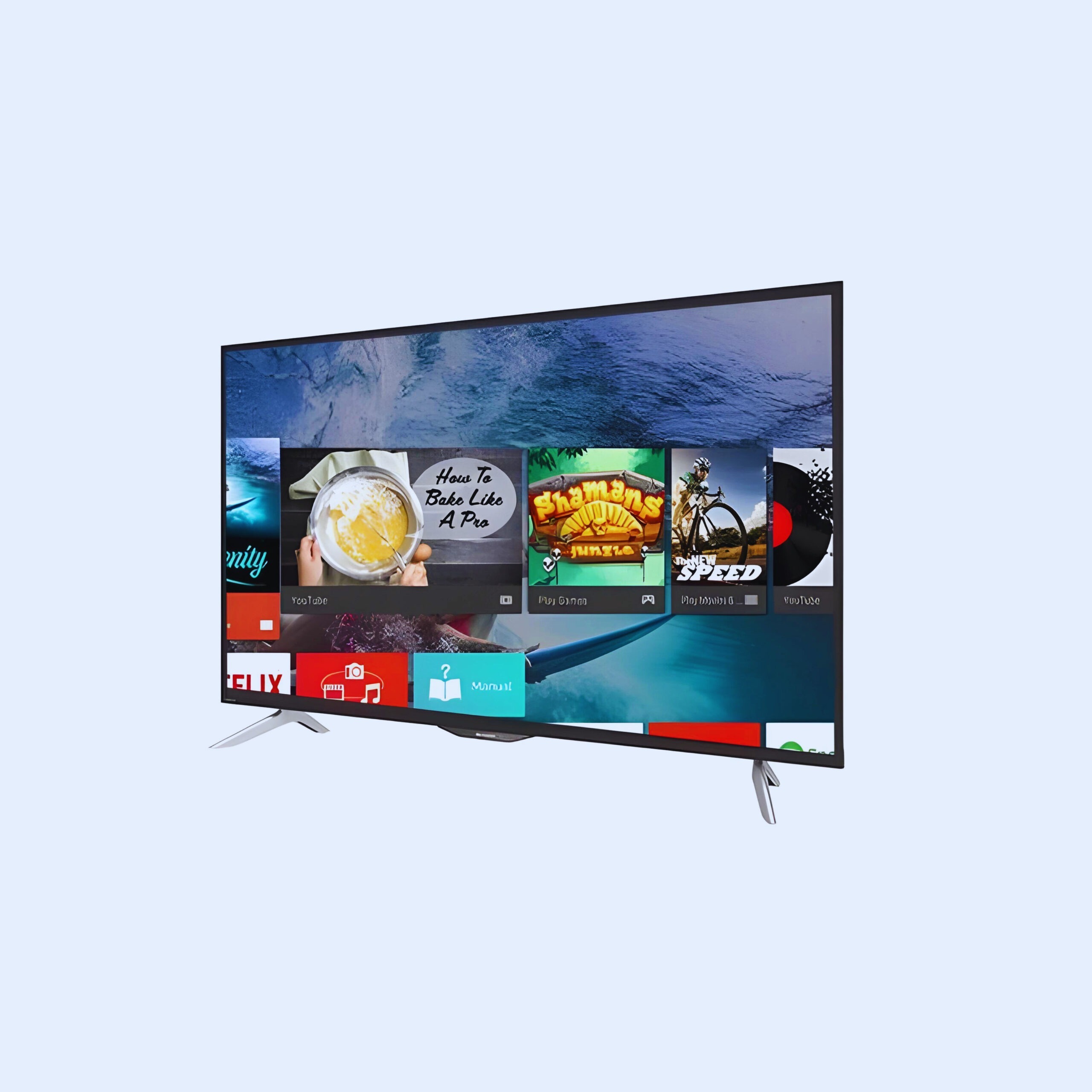 Skyworth 55G3A - 55-Inch 4K UHD Frameless Smart Android TV - Black