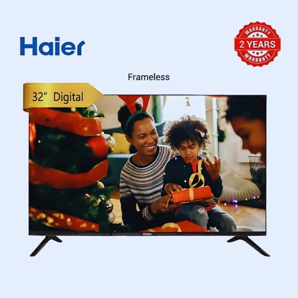 Haier 32" Full HD Frameless LED TV - Ultra Slim Design, USB & HDMI Ports