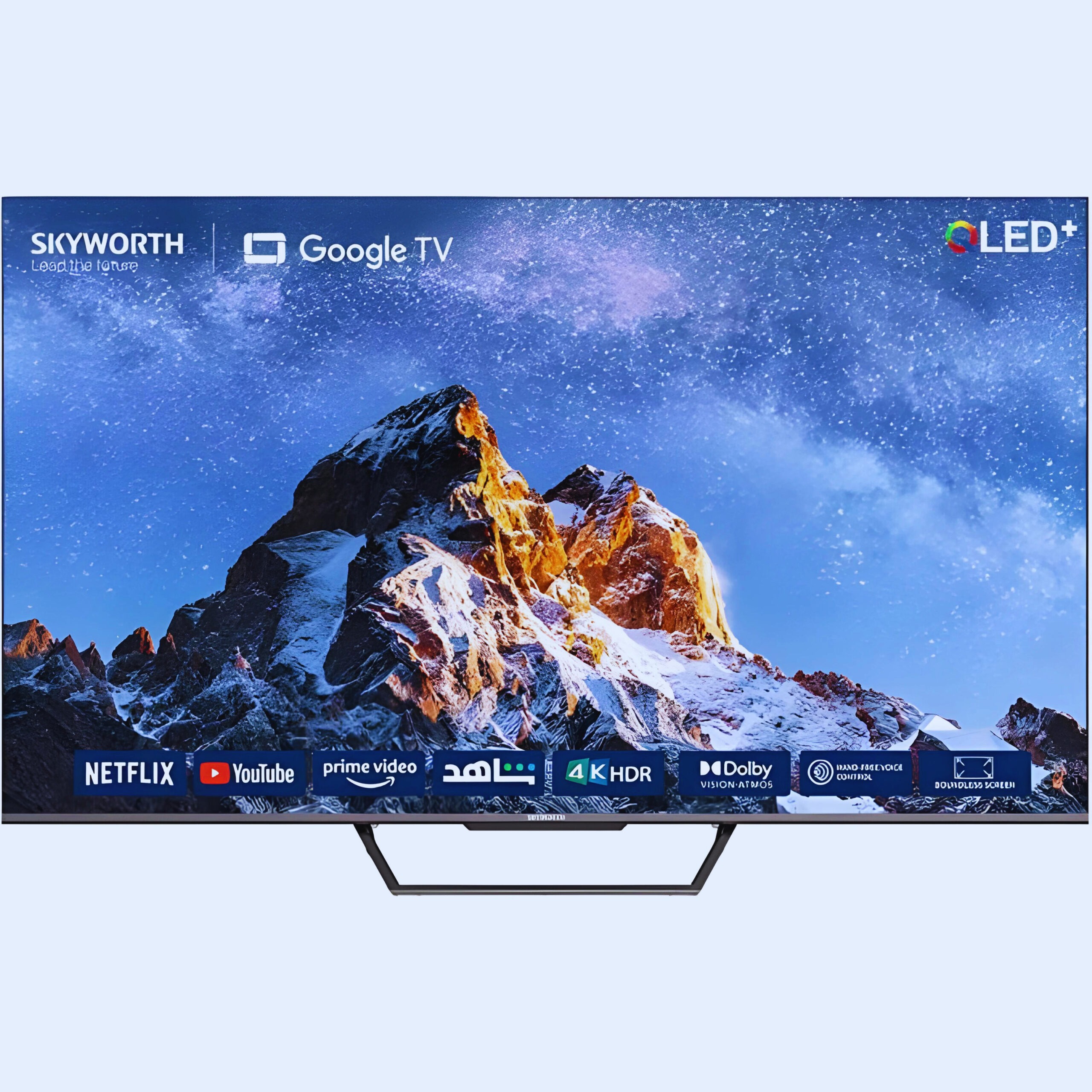 Skyworth 55G3B - 55" Frameless Google TV (4K QLED, Hands-Free Voice Control, Wi-Fi)