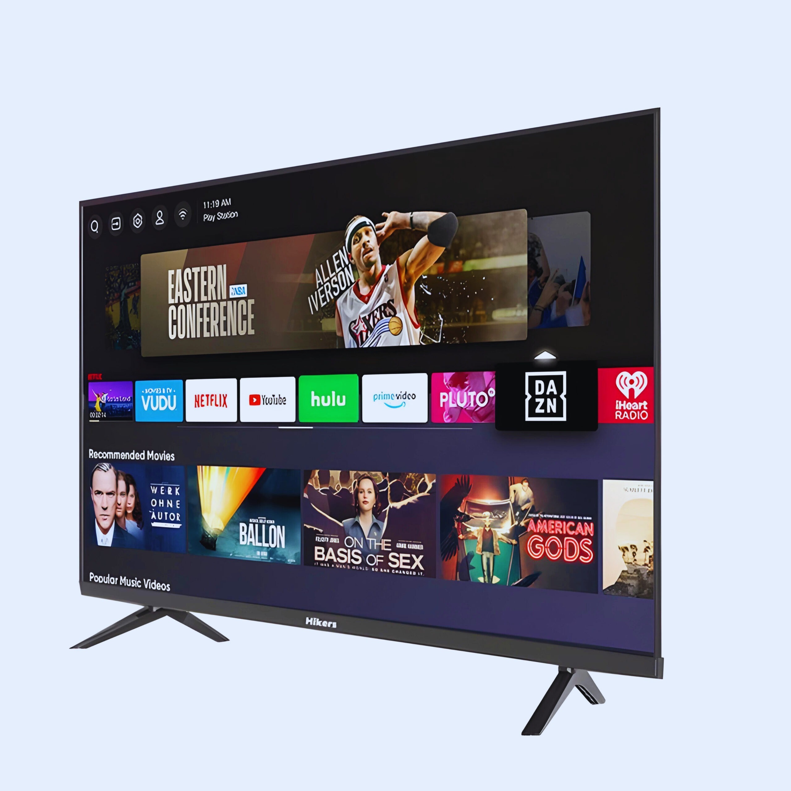 Hikers 50" Frameless Android Smart 4K LED TV - Black (Ultra HD)