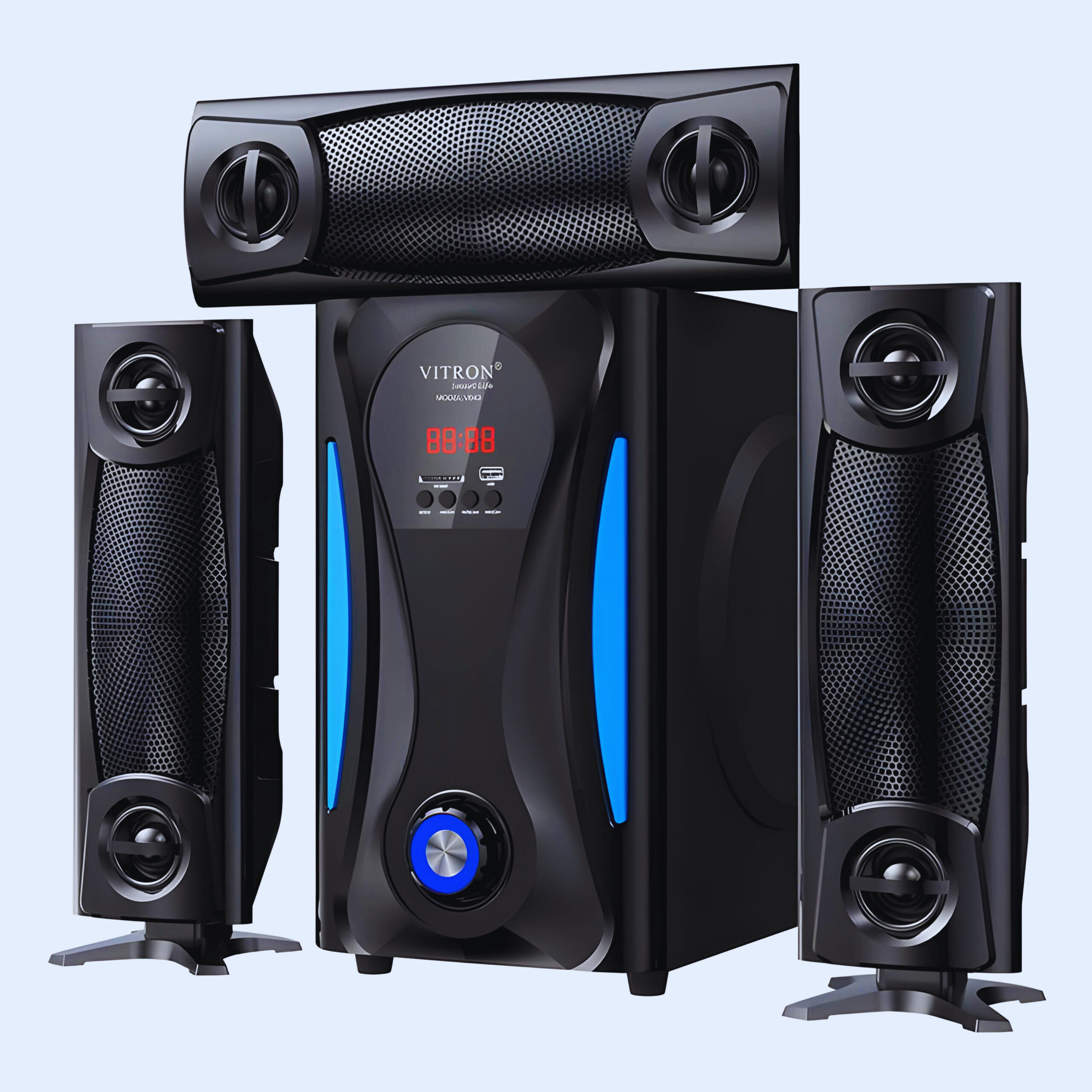 Vitron V643 3.1 Channel Bluetooth Speaker System - Powerful 60W Sound