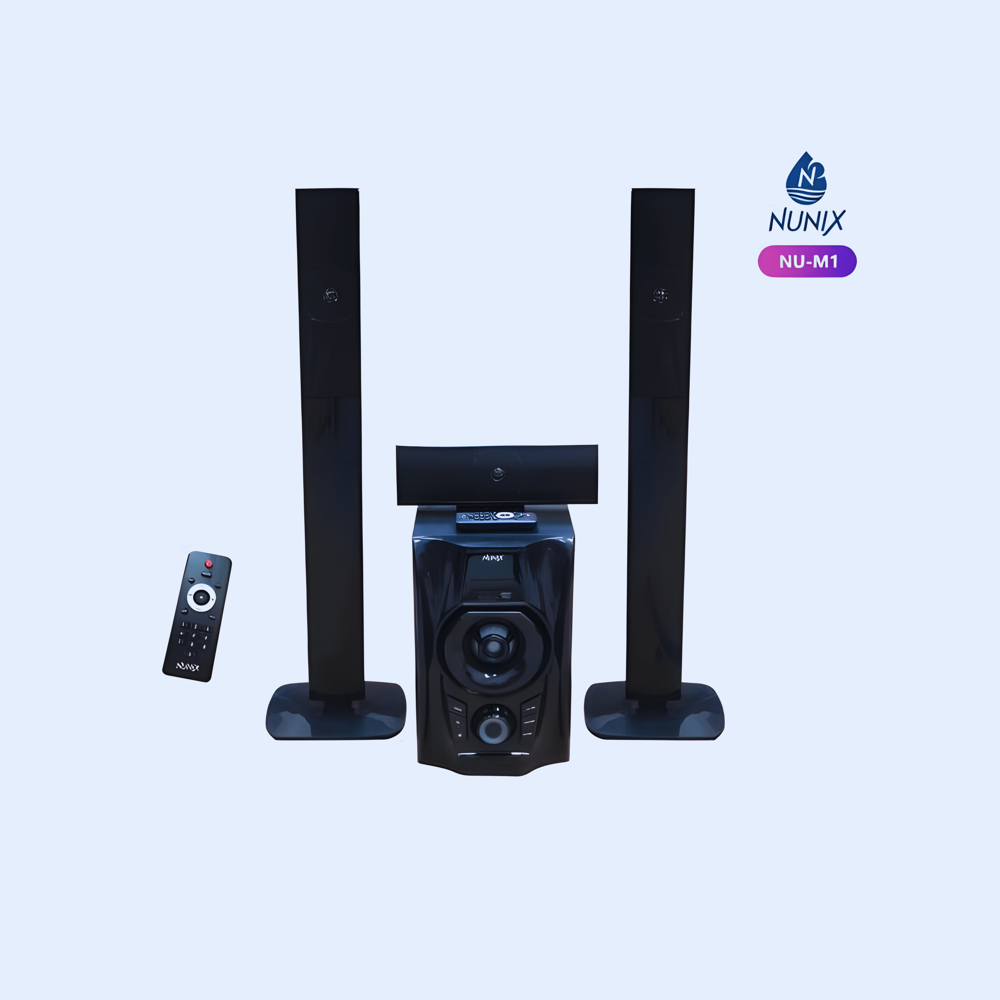 Nunix M1 Mini Home Theater System - Powerful 12,000 PMPO Sound