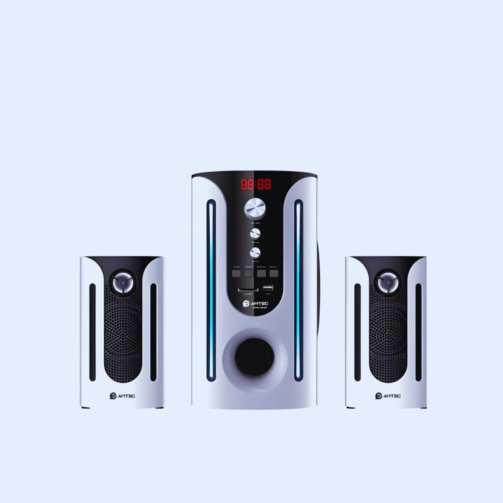 Amtec 8,000W Subwoofer Sound System - BT/USB/FM