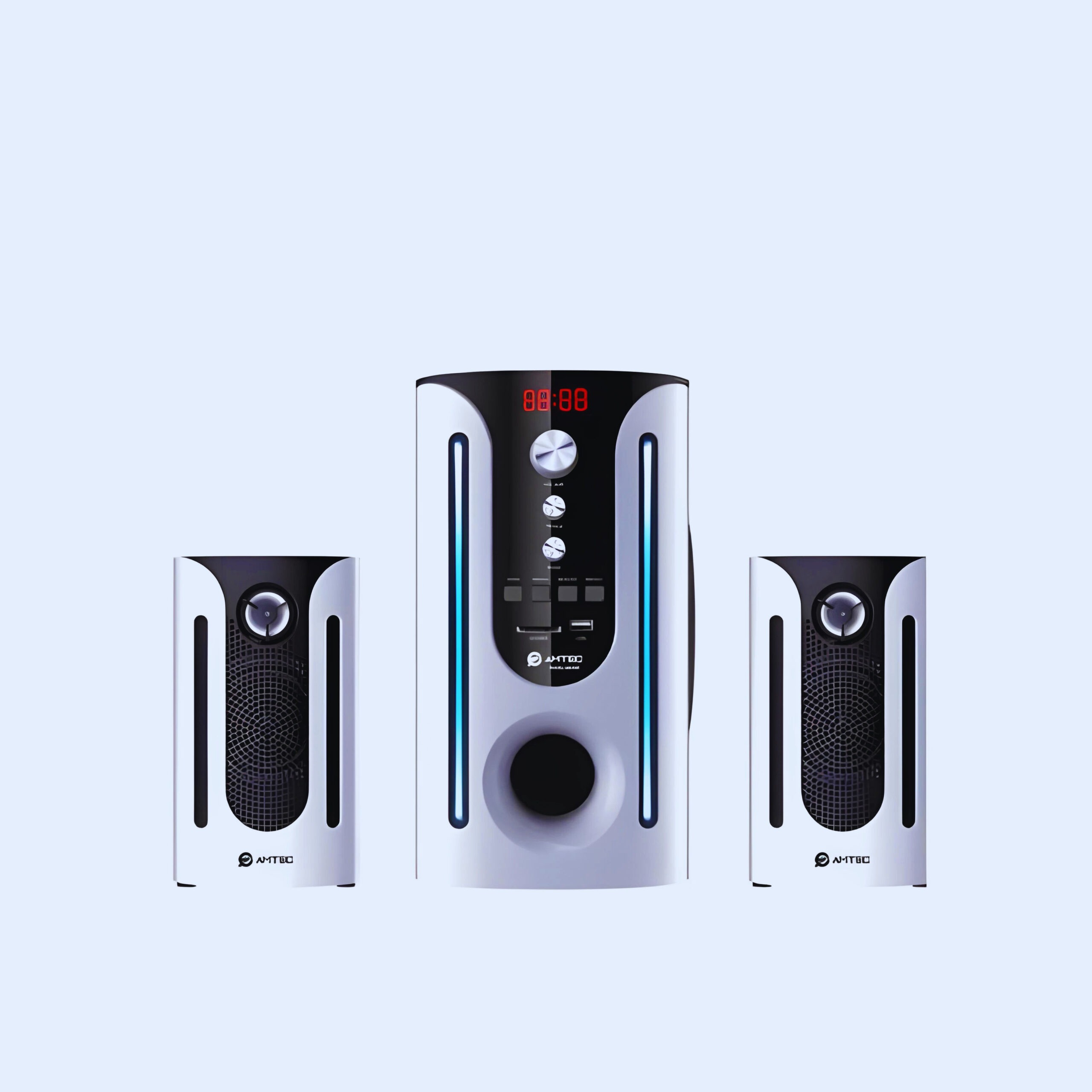 Amtec 8,000W Subwoofer Sound System - BT/USB/FM