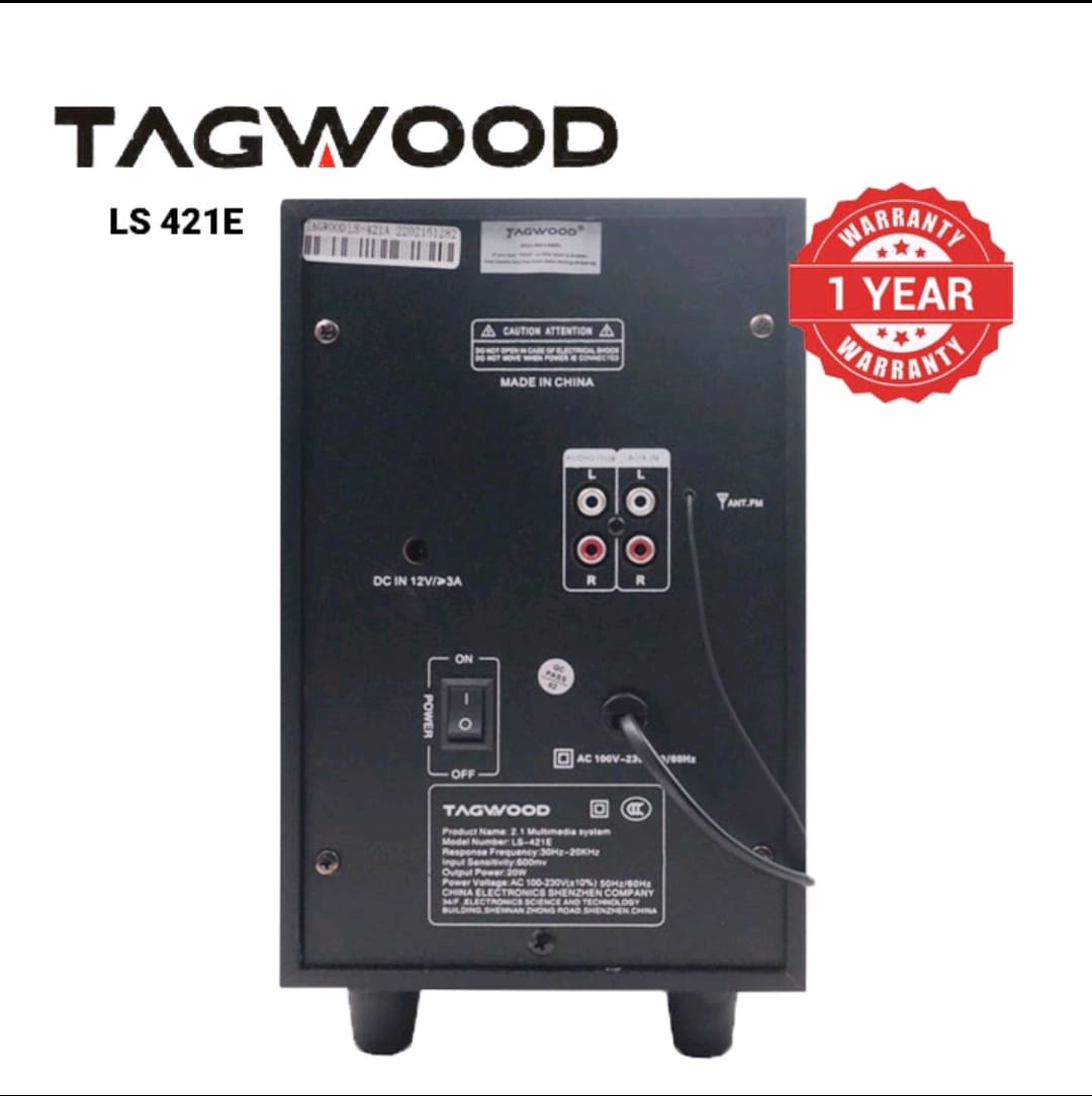 TAGWOOD LS-421E 6000W Bluetooth Home Theater Subwoofer