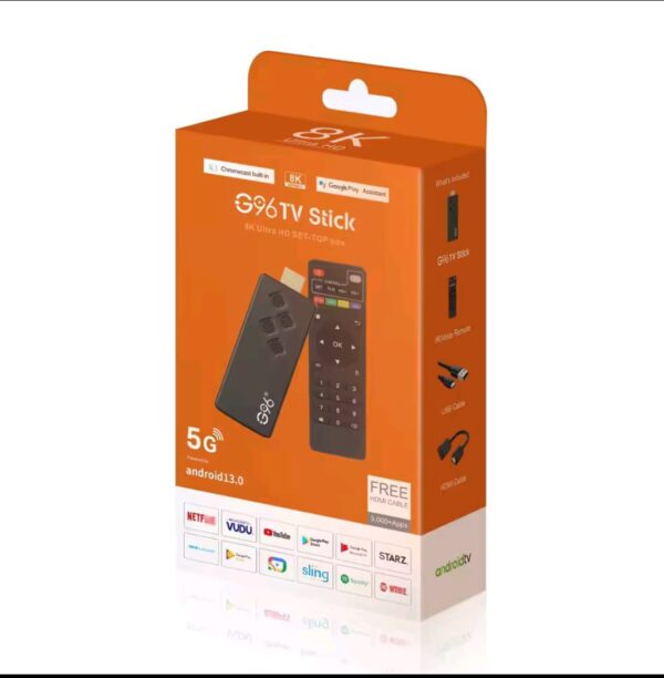 G96 Android 13 8K Smart TV Stick | Dual WiFi