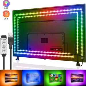 Vibrant USB LED TV Backlight Strip with 3-Key Control – Flexible Ambiance Lighting