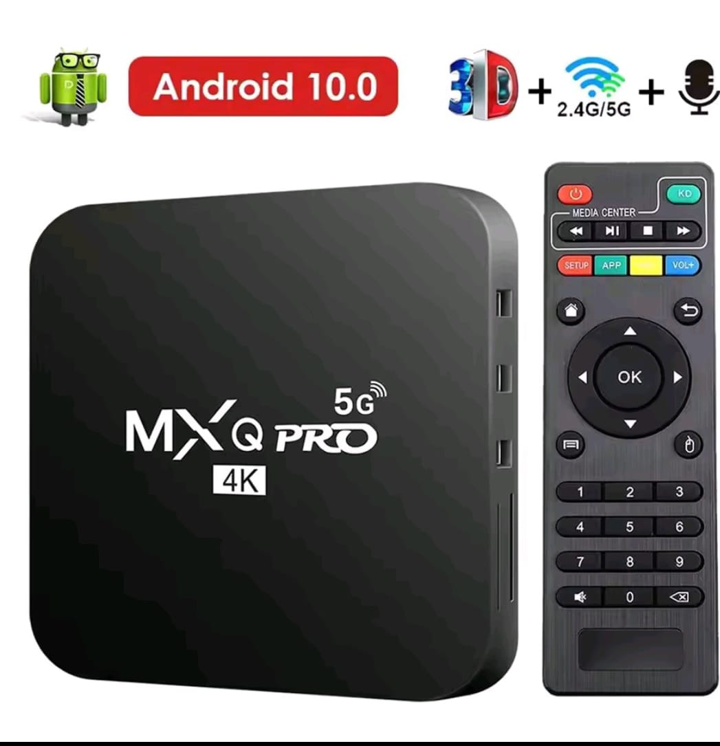 MXQ-PRO 4K Android 10 Smart TV Box: Dual-Band WiFi Media Player