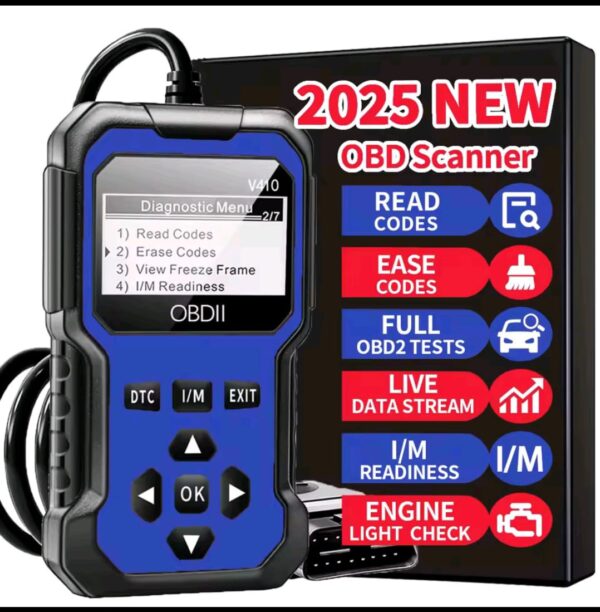 Universal OBD2 Scanner: Car Diagnostic Tool & Engine Fault Code Reader